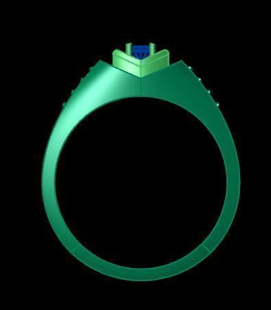 men ring 3D print model_10