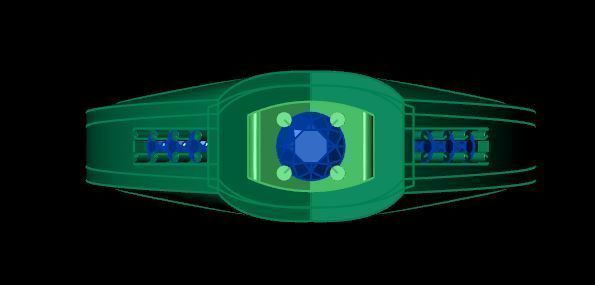 men ring 3D print model_9