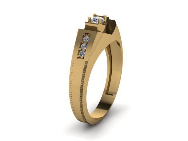 men ring 3D print model_6
