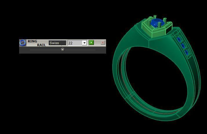 men ring 3D print model_13