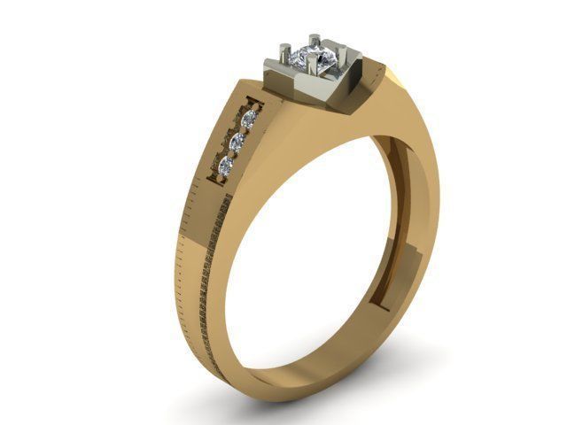 men ring 3D print model_5