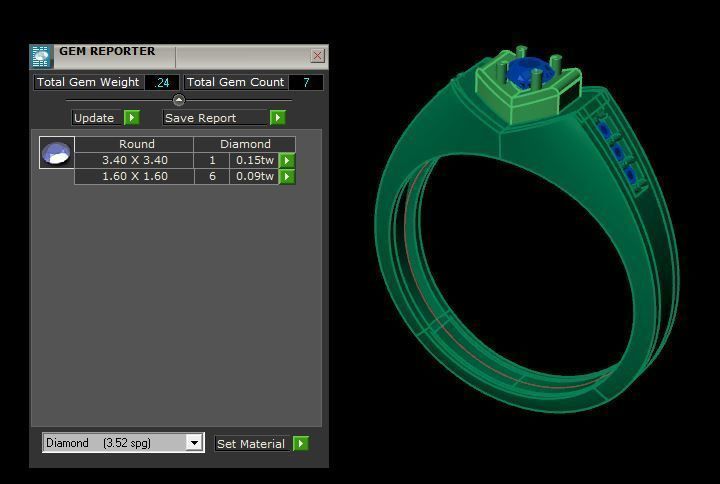 men ring 3D print model_16