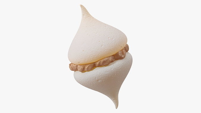 Smooth Meringue with Caramel Filling