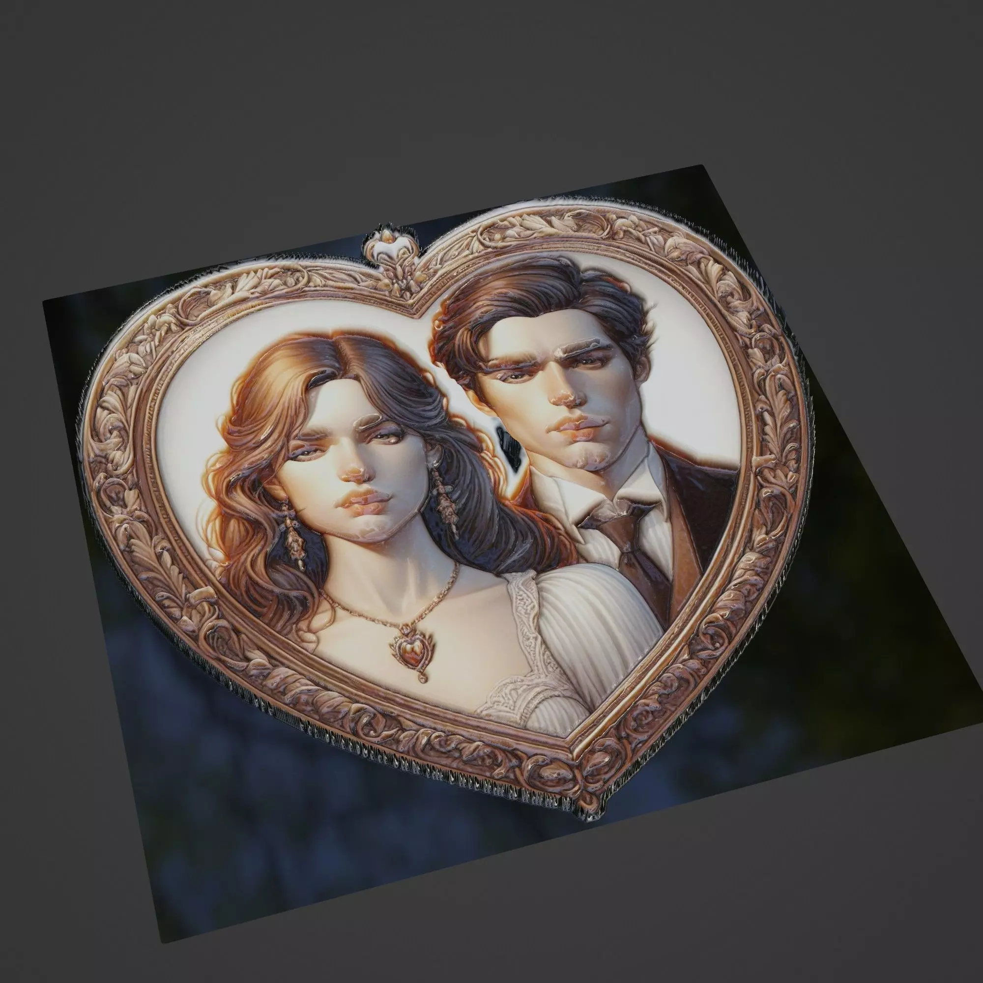 Love Medallion 3D print model