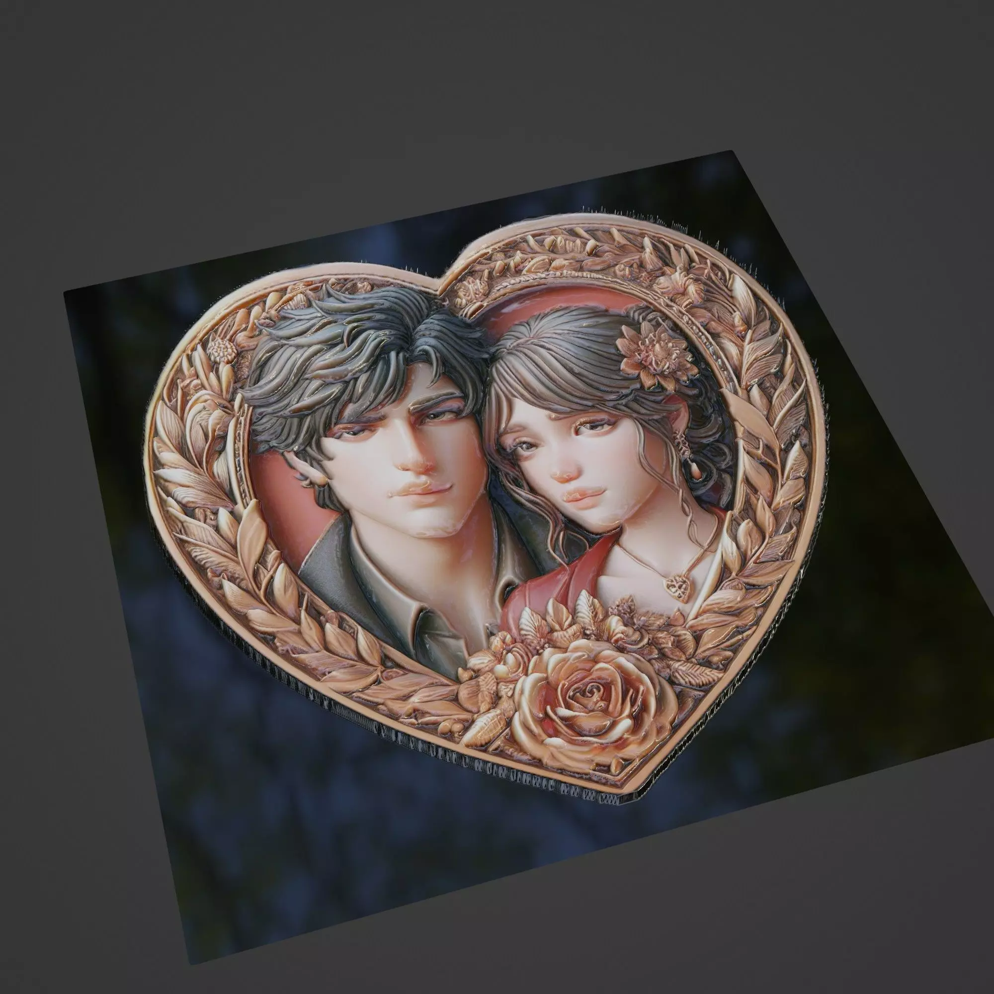 Love Medallion 3D print model