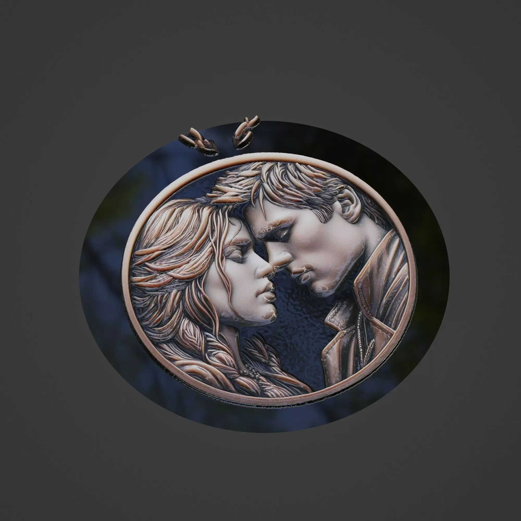 Love Medallion 3D print model