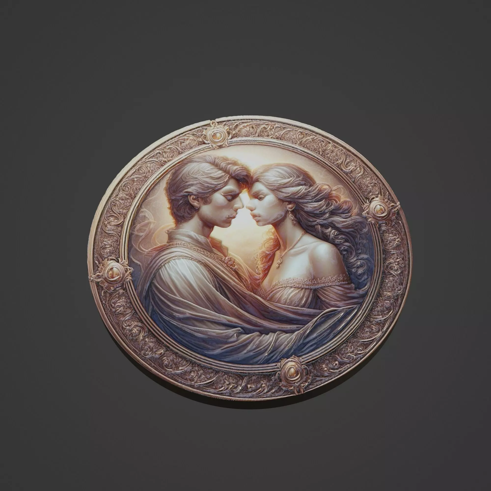 Love Medallion 3D print model