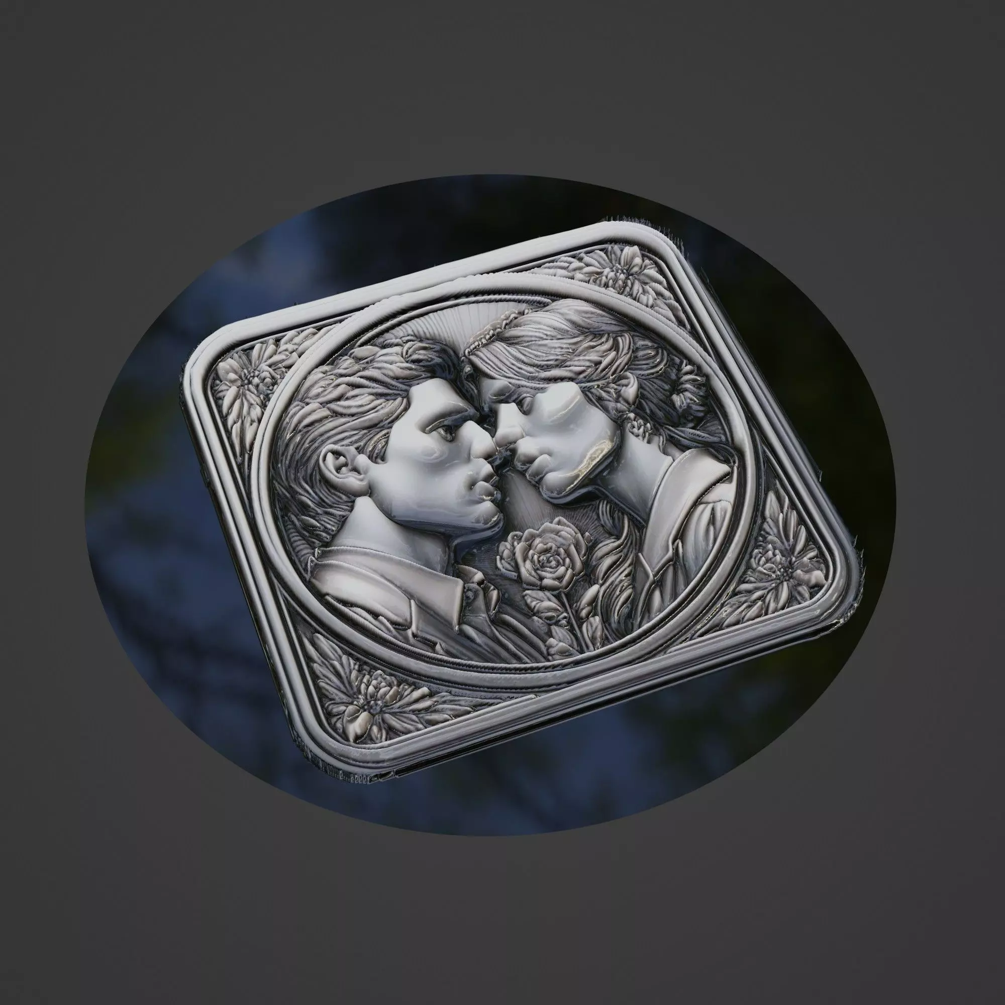 Love Medallion 3D print model
