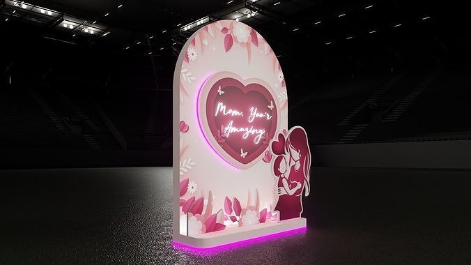 Backwall mother day 3D model