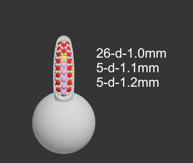 earrings 3D print model_4