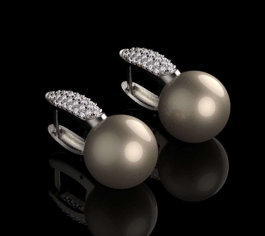 earrings 3D print model_3