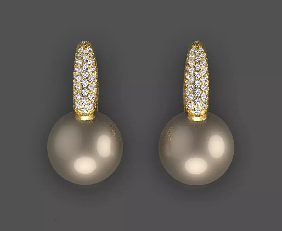 earrings 3D print model_0