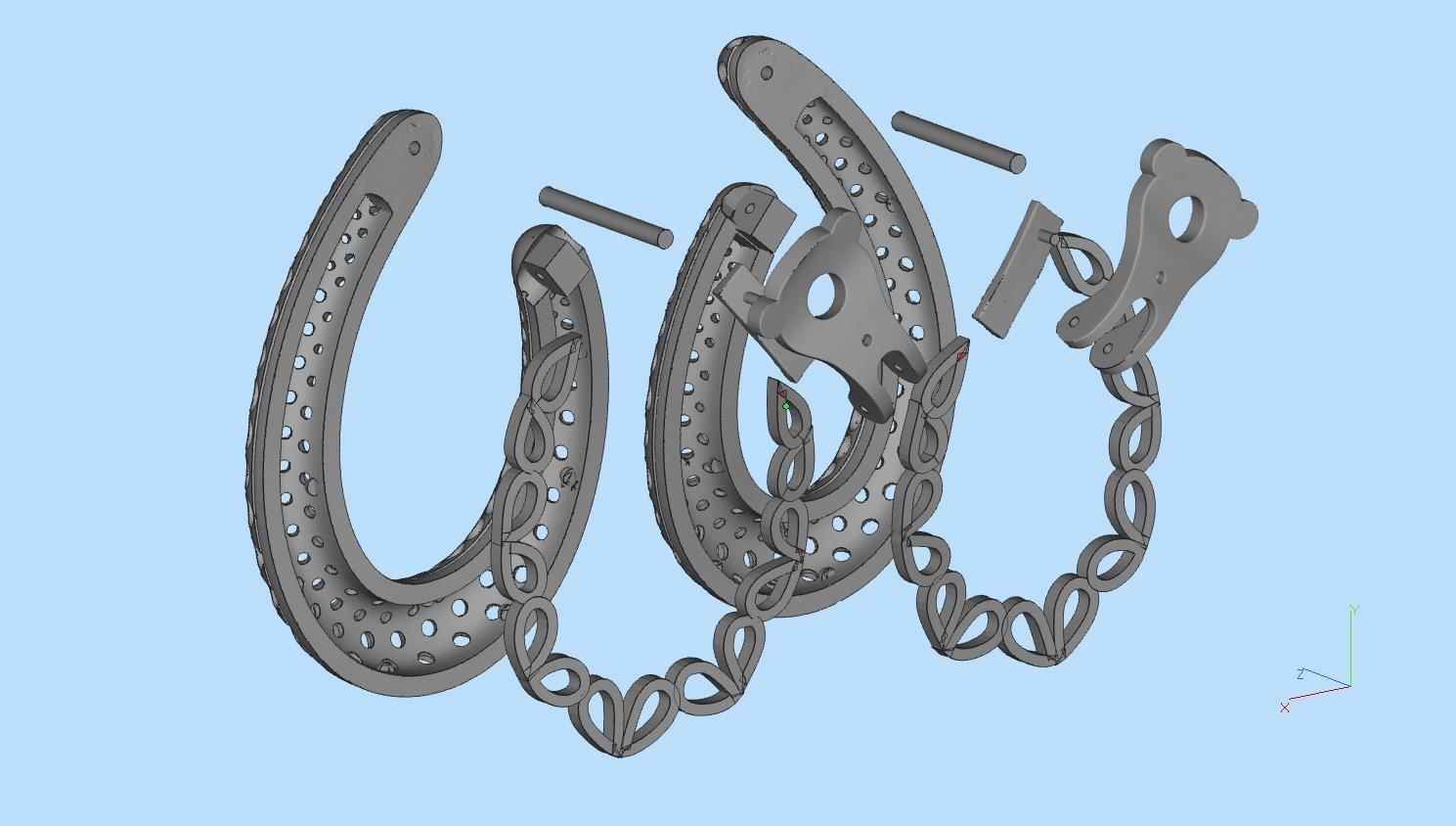 earrings 3D print model_7