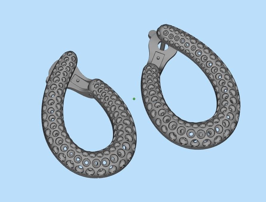 earrings 3D print model_13