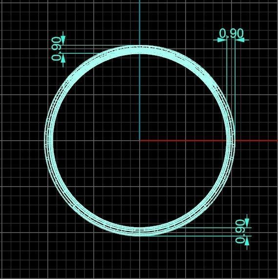 Gold ring in the shape of an eye 3D print model_4