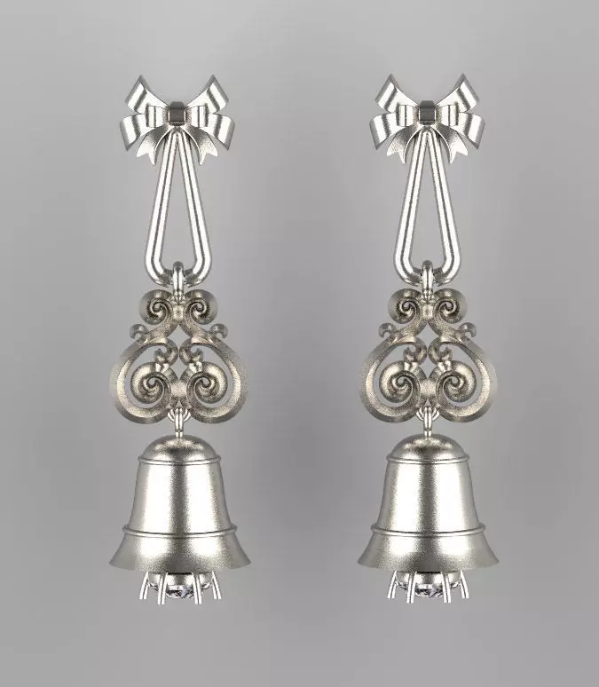 earrings 3D print model_0