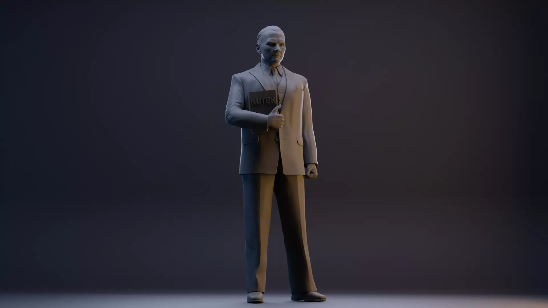 Gazi Mustafa Kemal Ataturk Statue 3D print model_0