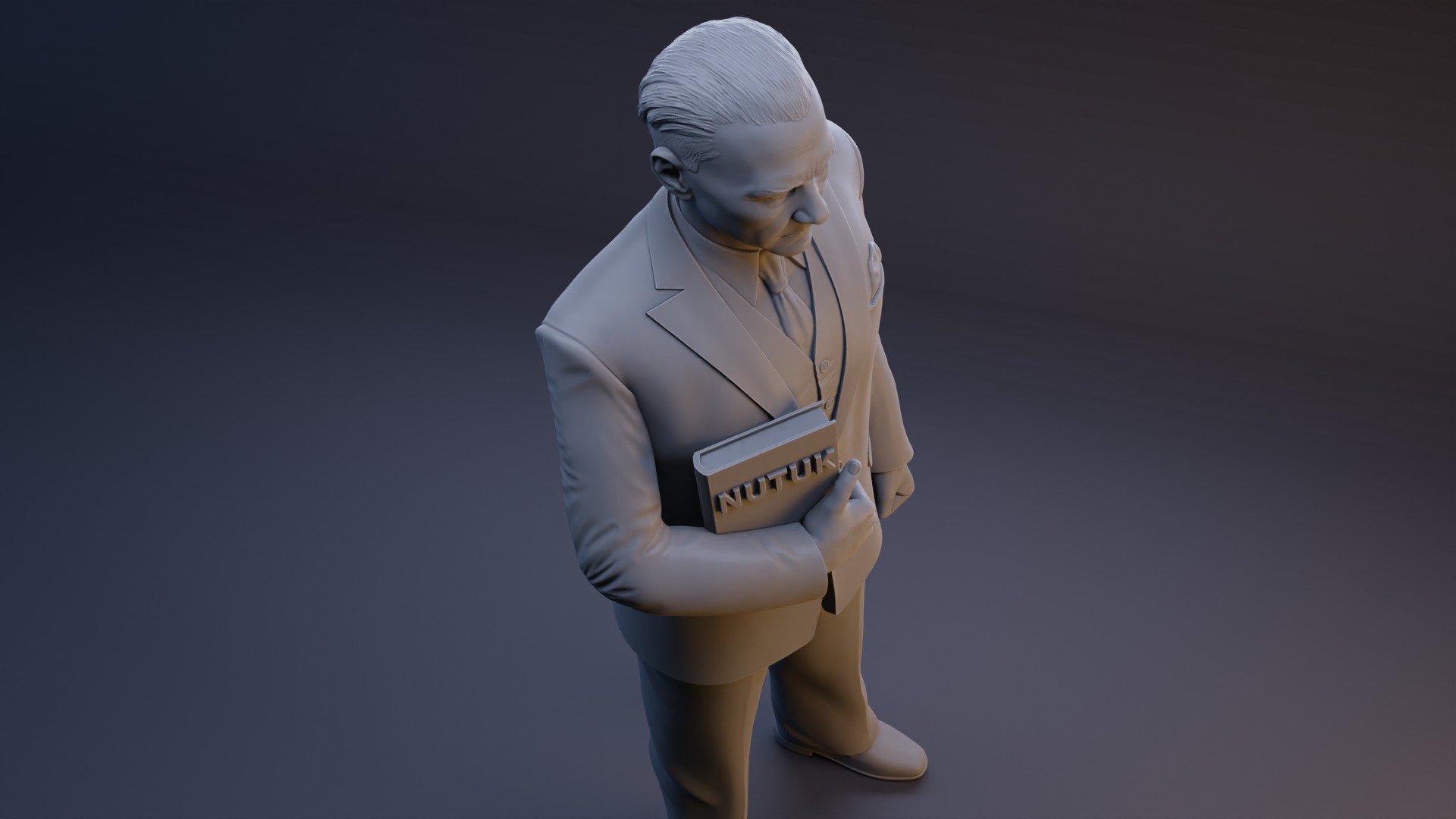 Gazi Mustafa Kemal Ataturk Statue 3D print model_3