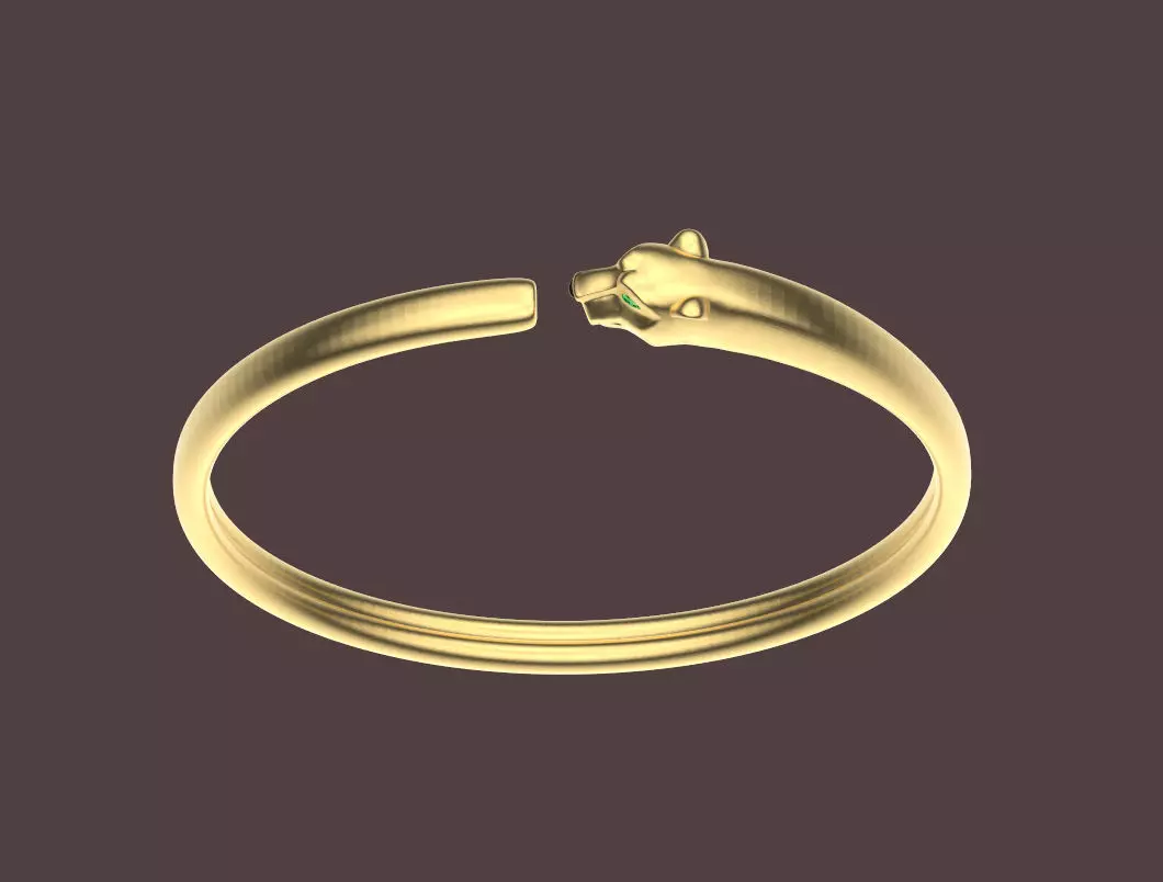 bracelet panther  3D print model_0