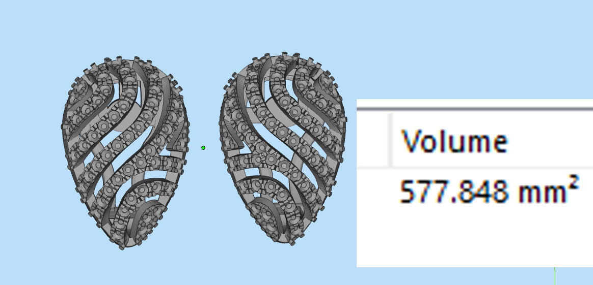 ring earrings 3D print model_14