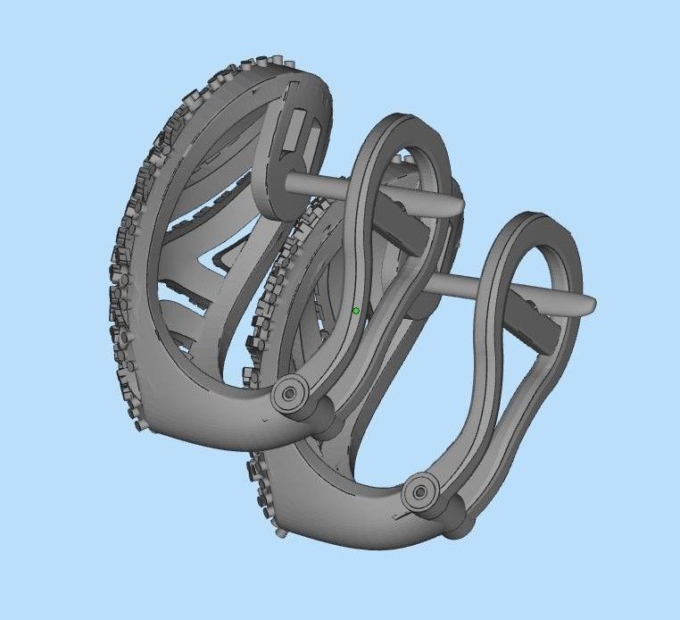 ring earrings 3D print model_7