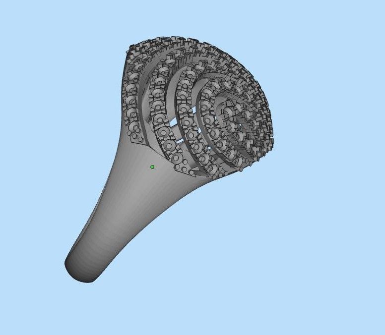 ring earrings 3D print model_12