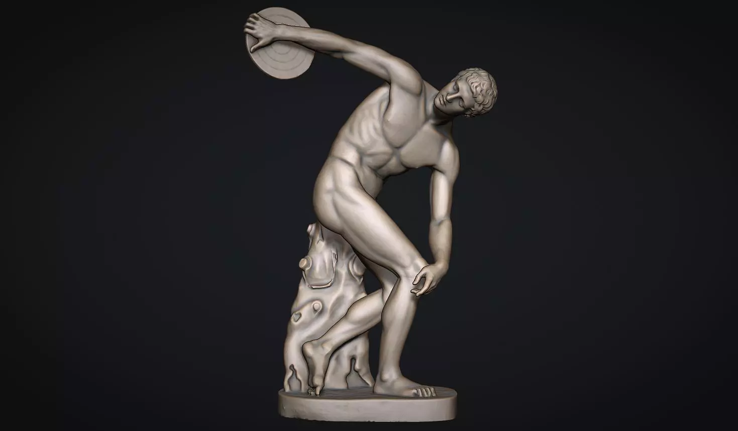 The Discobolus of Myron 3D print model