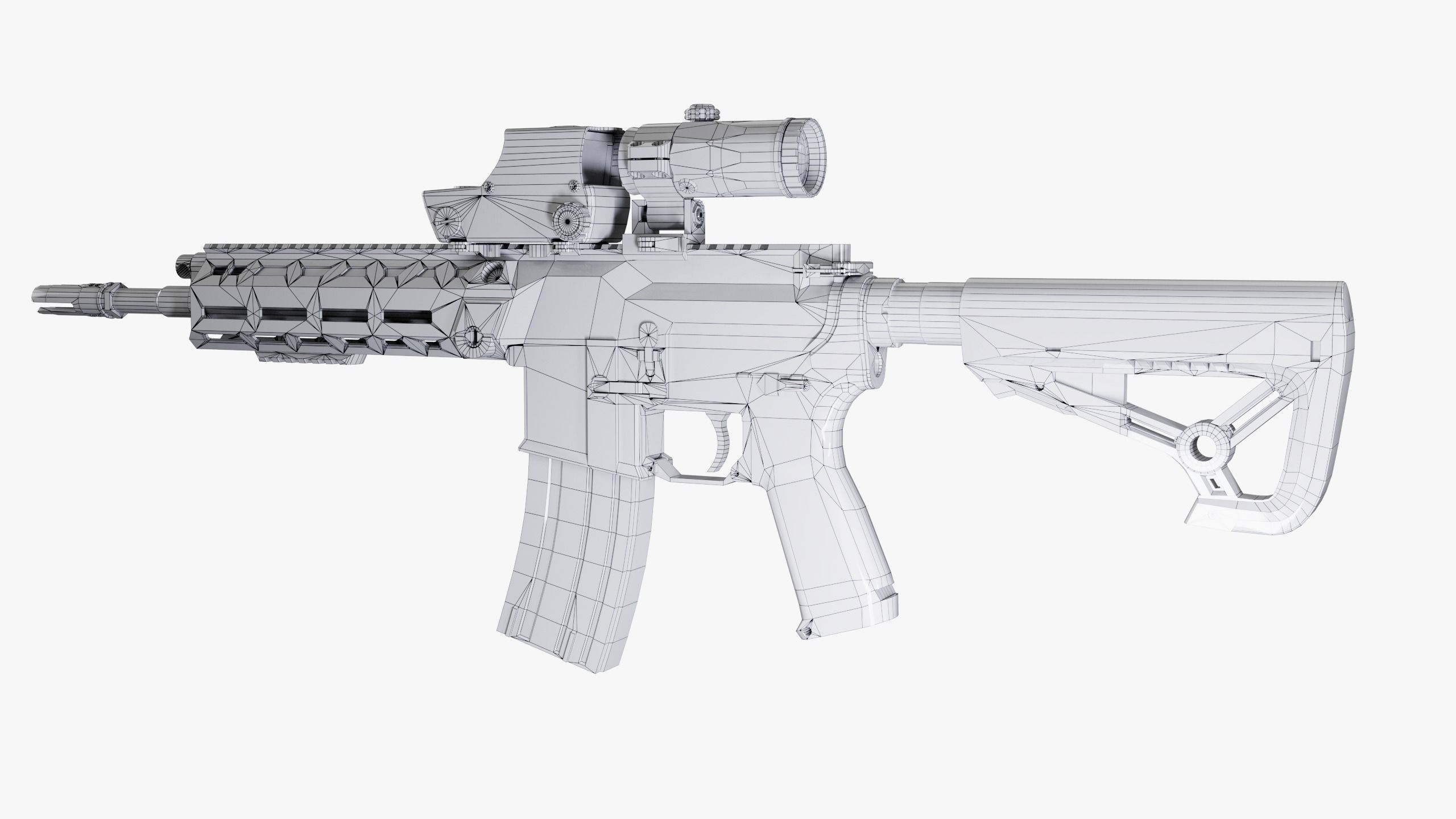 IWI Arad Rifle Low-poly 3D model_17