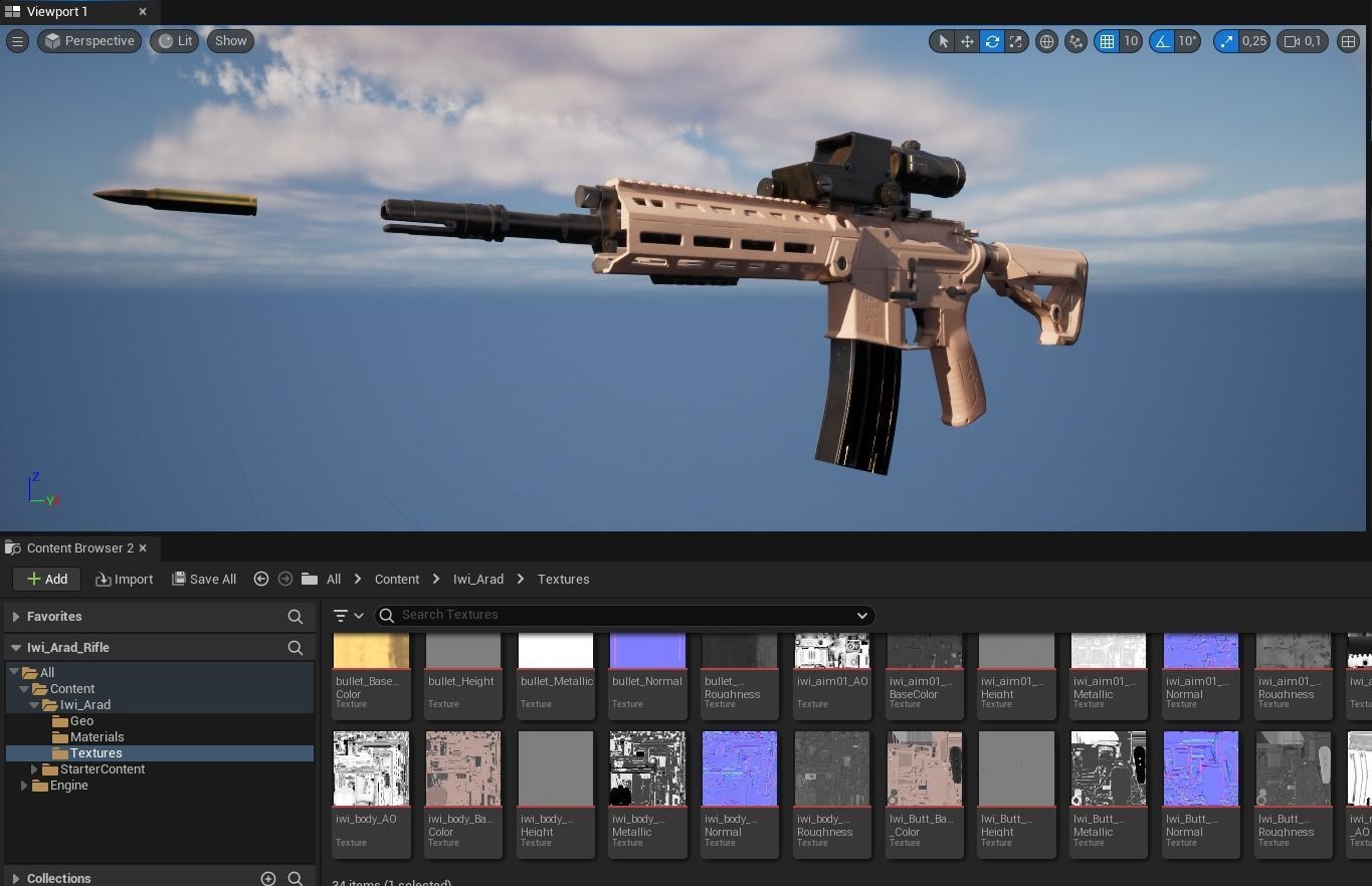 IWI Arad Rifle Low-poly 3D model_18