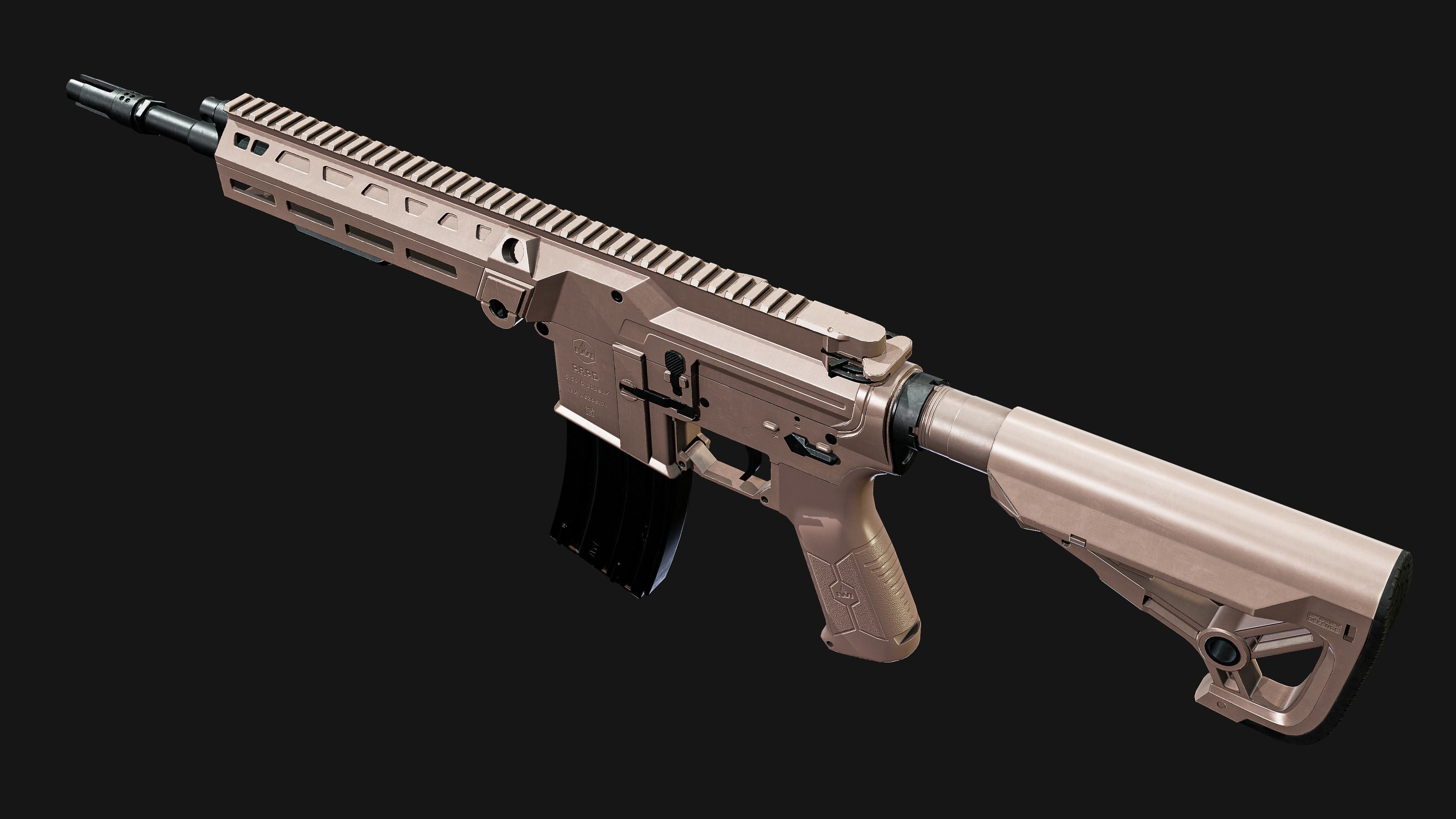 IWI Arad Rifle Low-poly 3D model_9