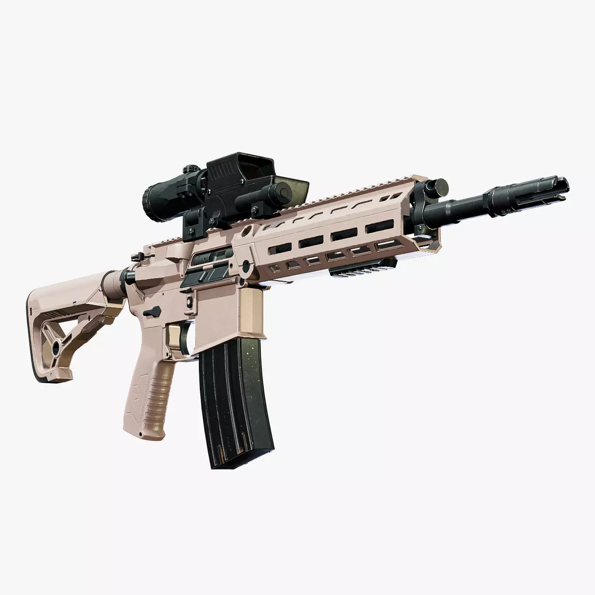 IWI Arad Rifle Low-poly 3D model_0