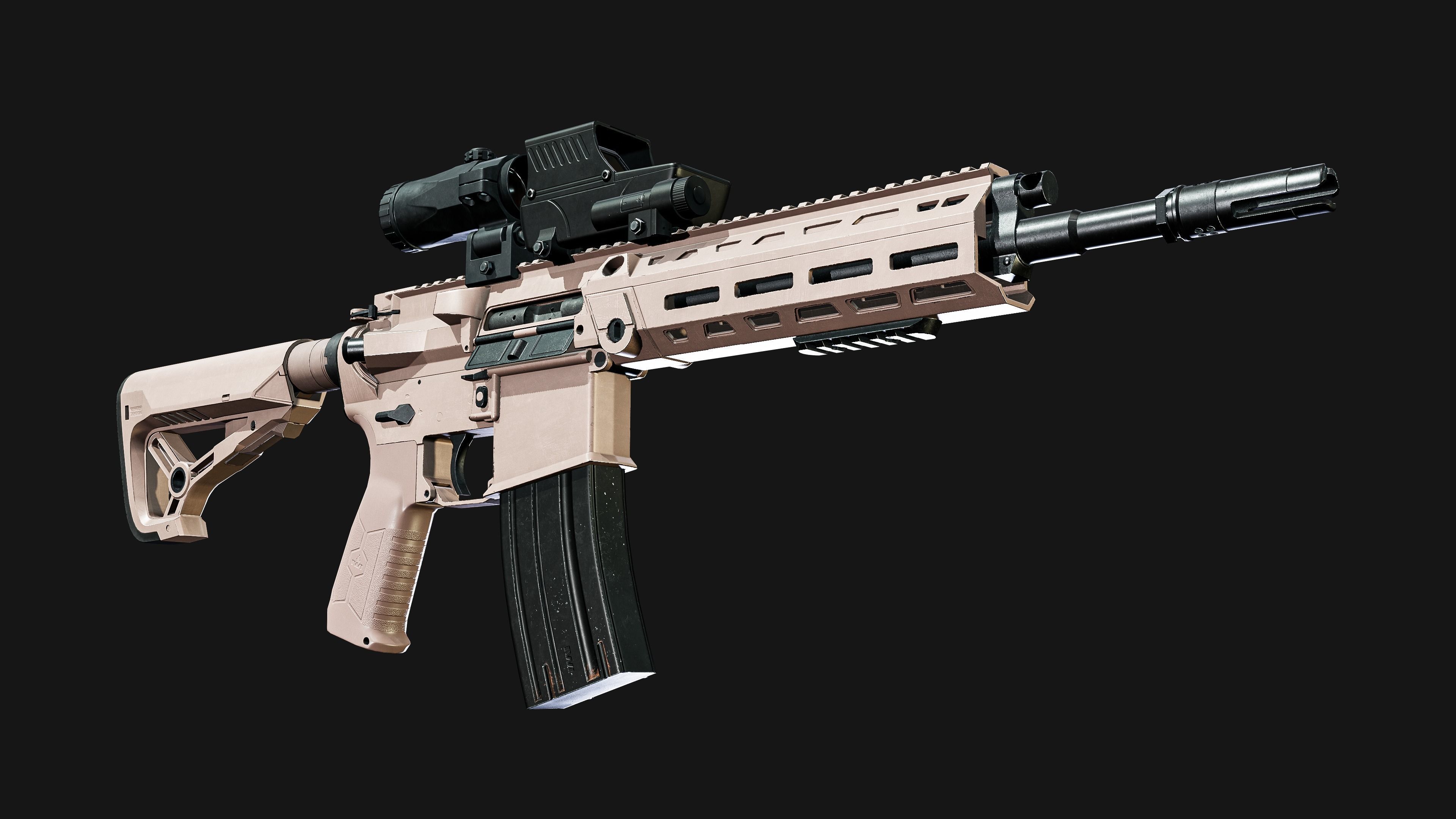 IWI Arad Rifle Low-poly 3D model_7