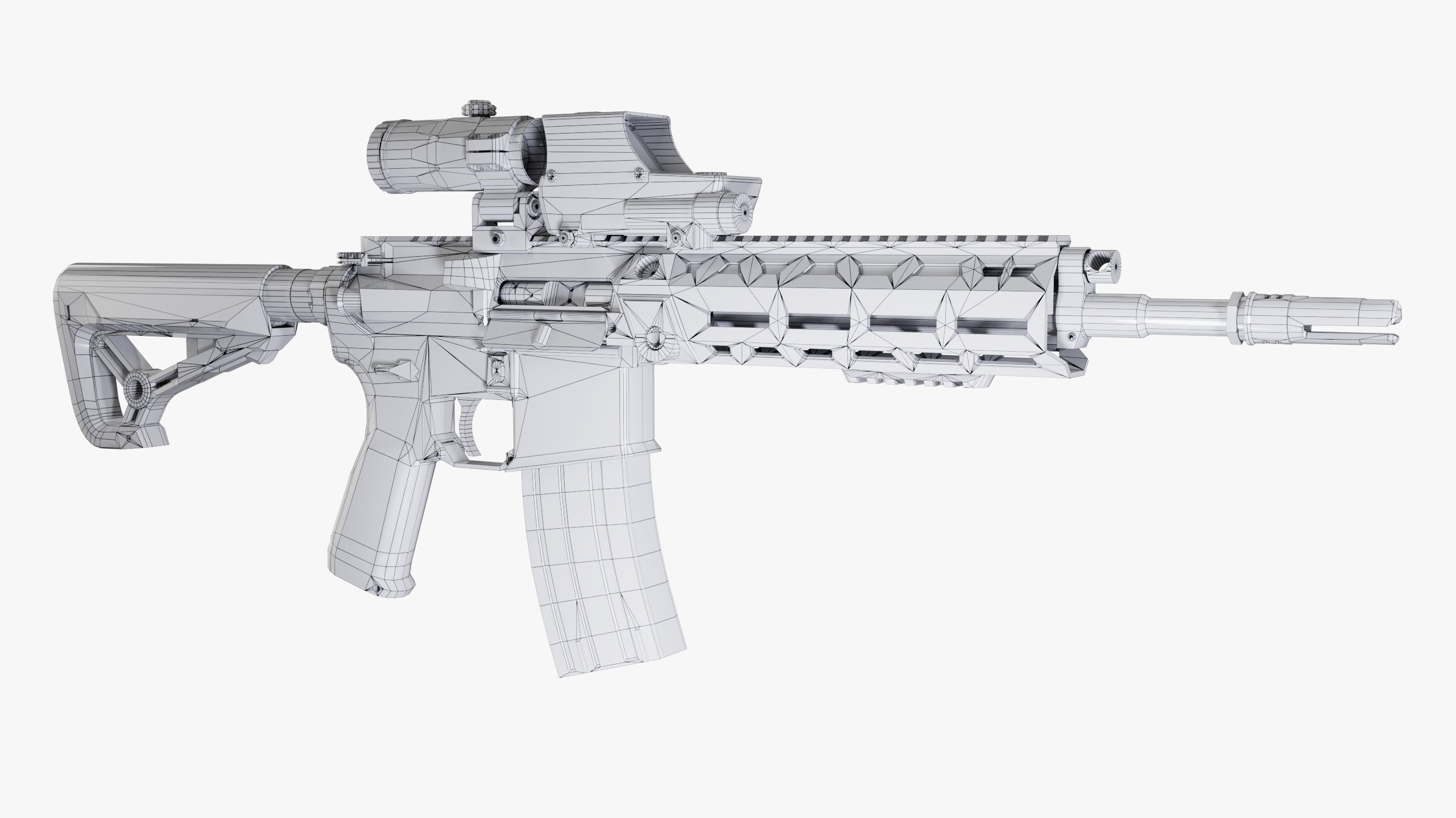 IWI Arad Rifle Low-poly 3D model_19