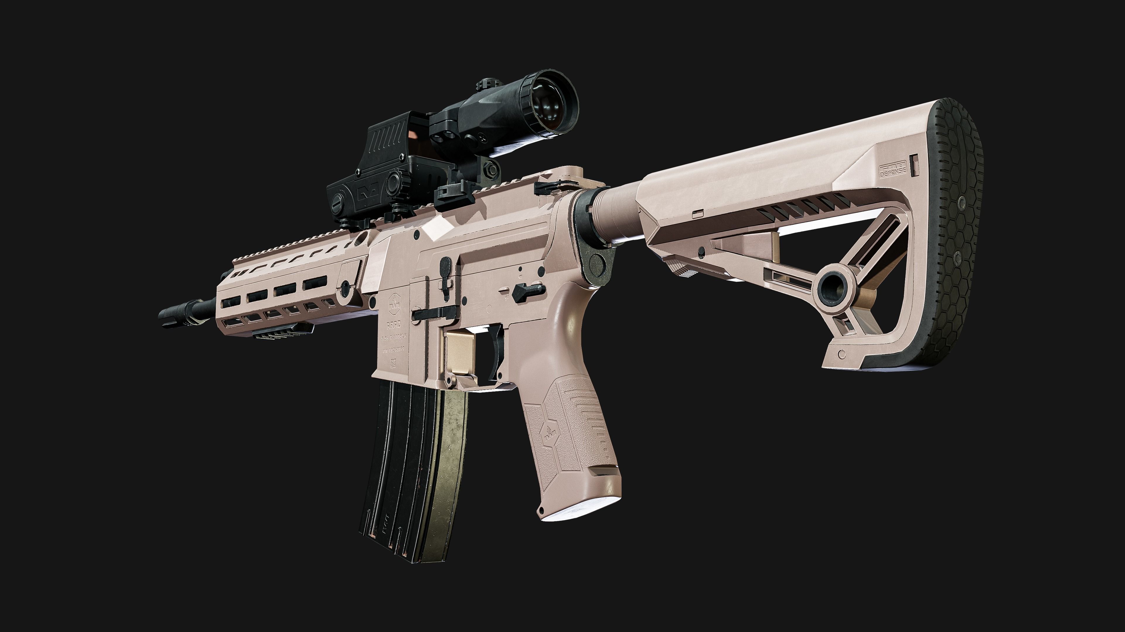 IWI Arad Rifle Low-poly 3D model_4