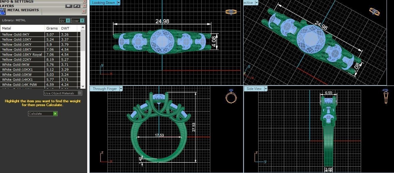 Bridal Set 3dm stl renders details 3D print model_3