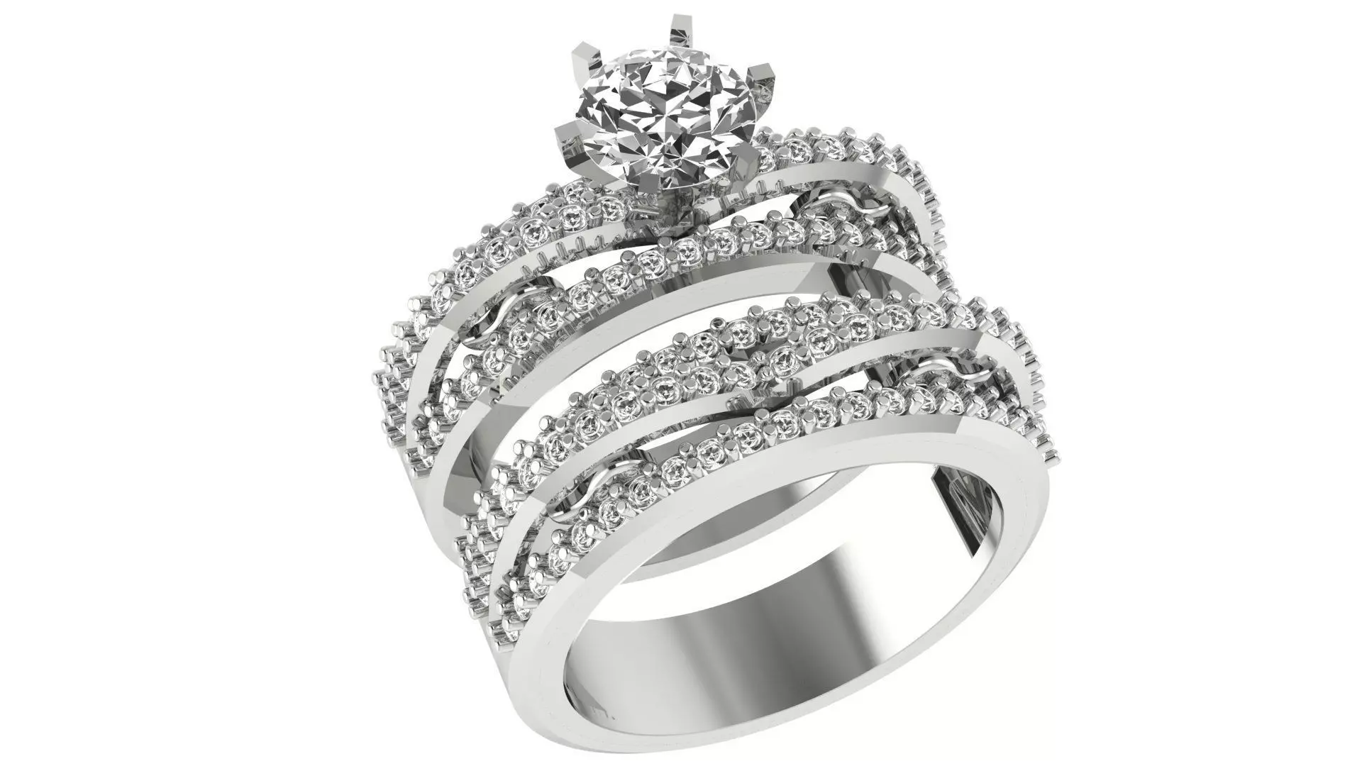 Bridal Set 3dm stl renders details 3D print model_0