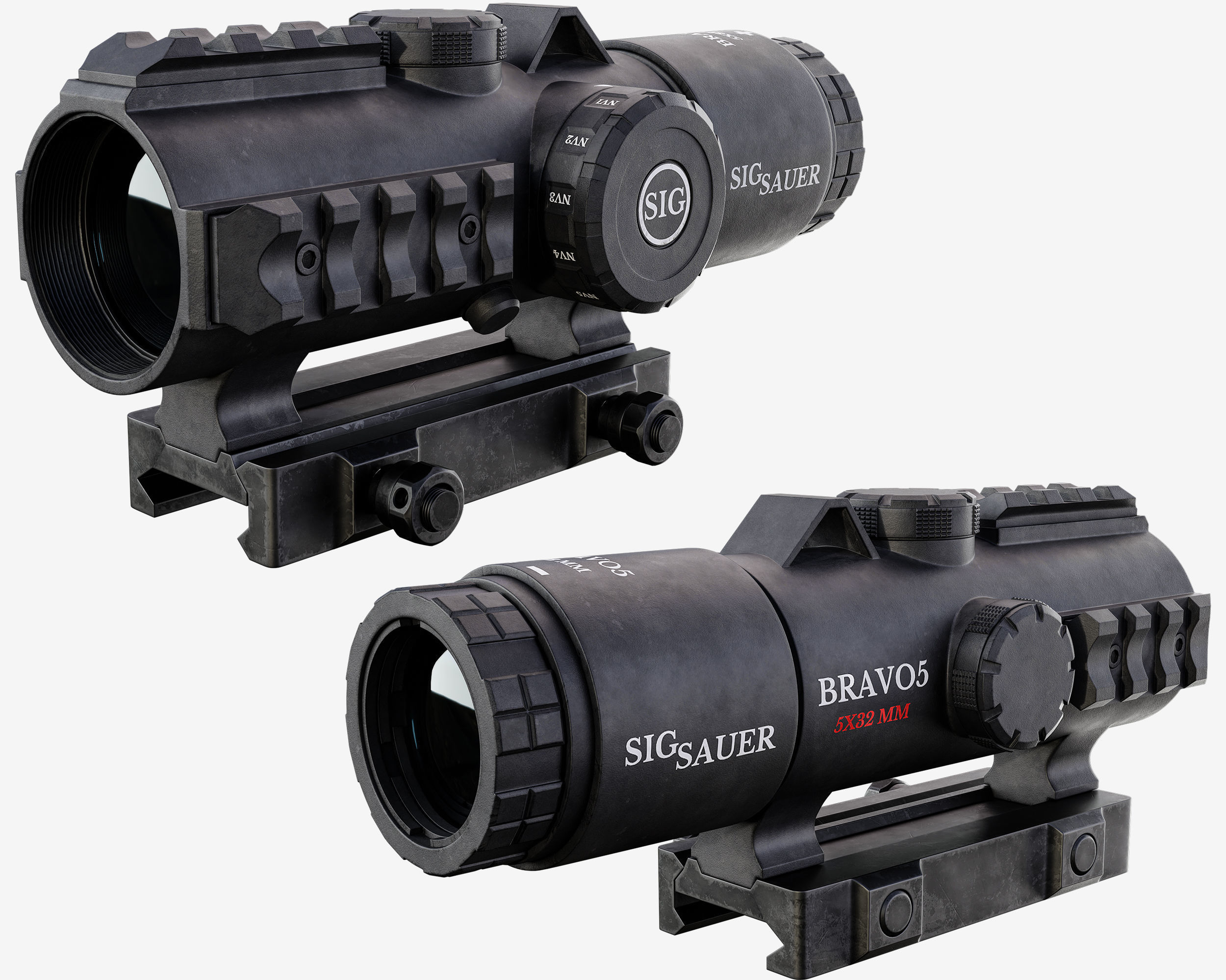 Optic  BRAVO5 5X32 MM 3D model_1