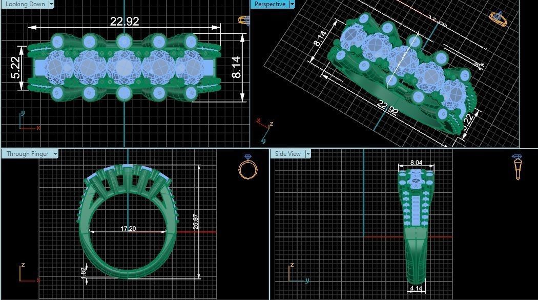 Bridal Set 3dm stl renders details 3D print model_1