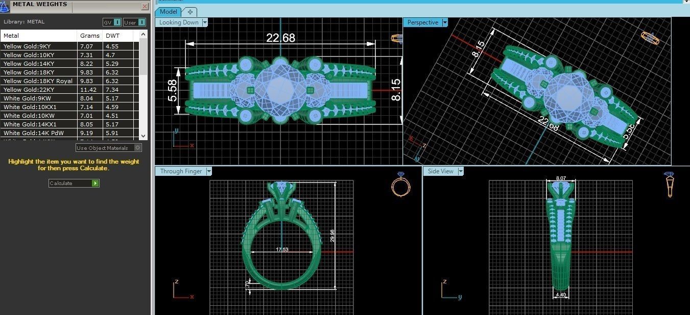 Bridal Set 3dm stl renders details 3D print model_3
