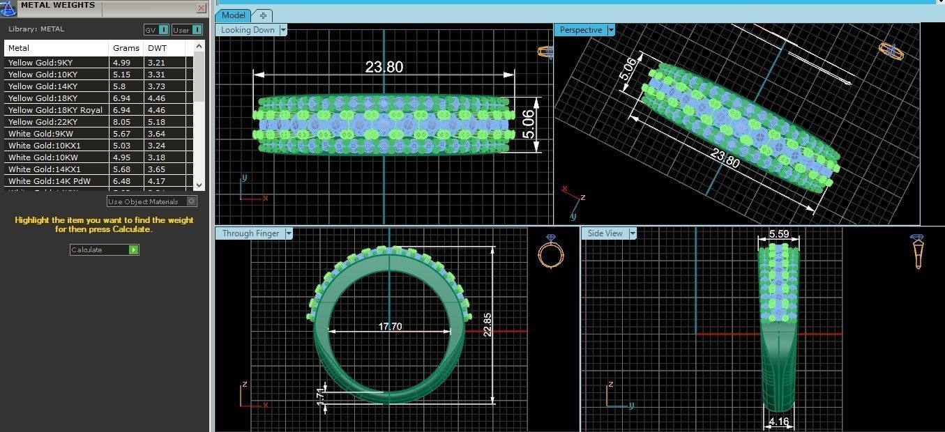 Bridal Set 3dm stl renders details 3D print model_1