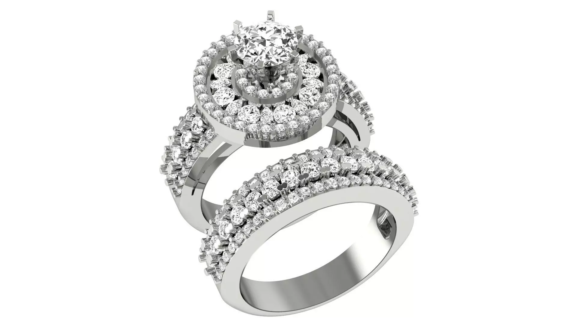 Bridal Set 3dm stl renders details 3D print model_0