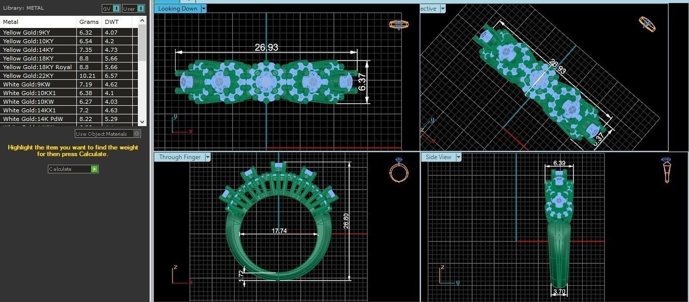 Bridal Set 3dm stl renders details 3D print model_1