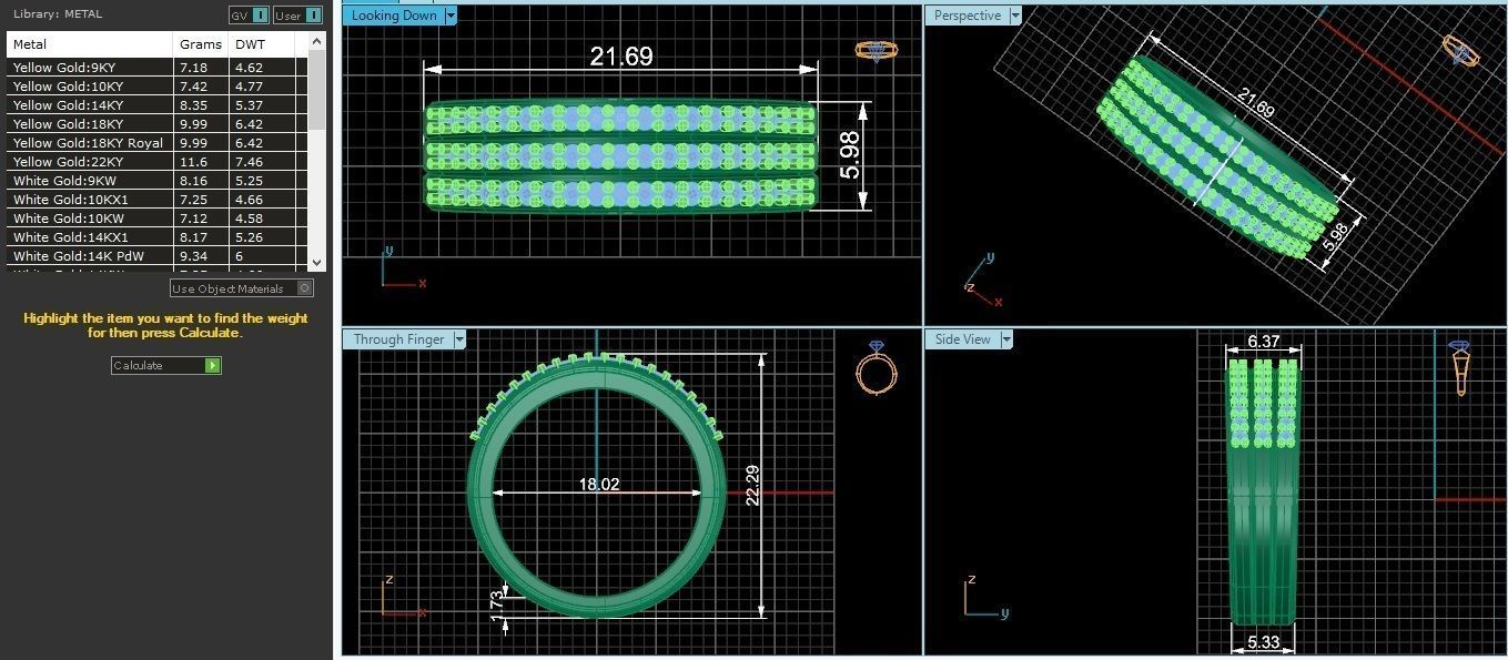 Bridal Set 3dm stl renders details 3D print model_1
