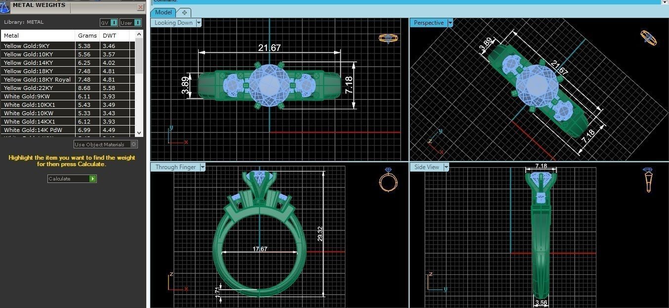Bridal Set 3dm stl renders details 3D print model_3
