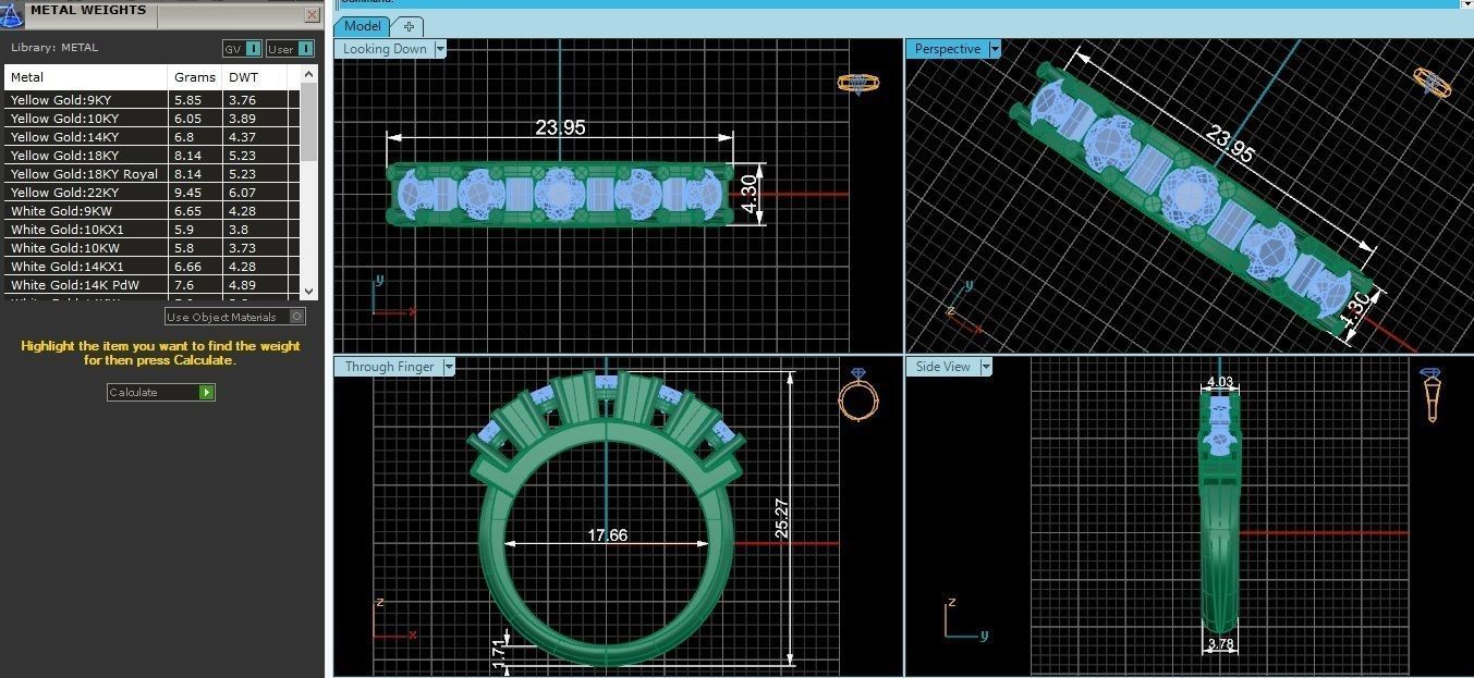 Bridal Set 3dm stl renders details 3D print model_1