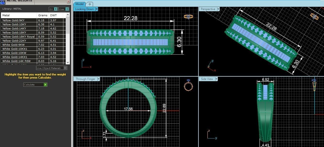 Bridal Set 3dm stl renders details 3D print model_1
