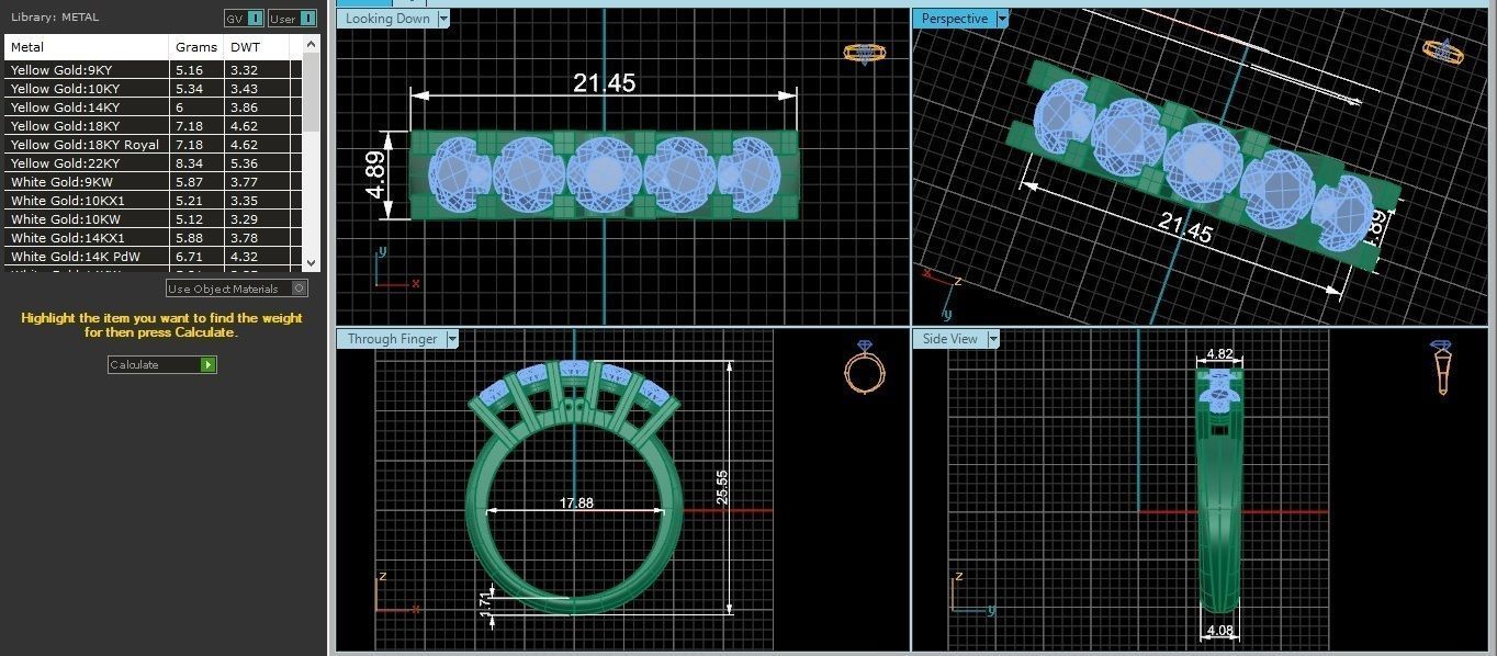 Bridal Set 3dm stl renders details 3D print model_3