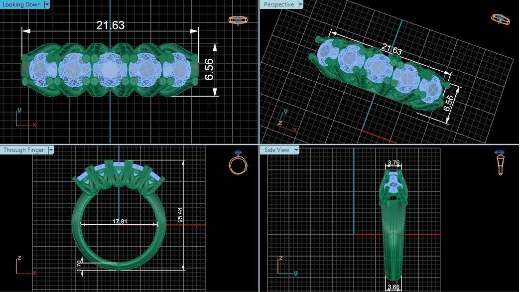 Bridal Set 3dm stl renders details 3D print model_4