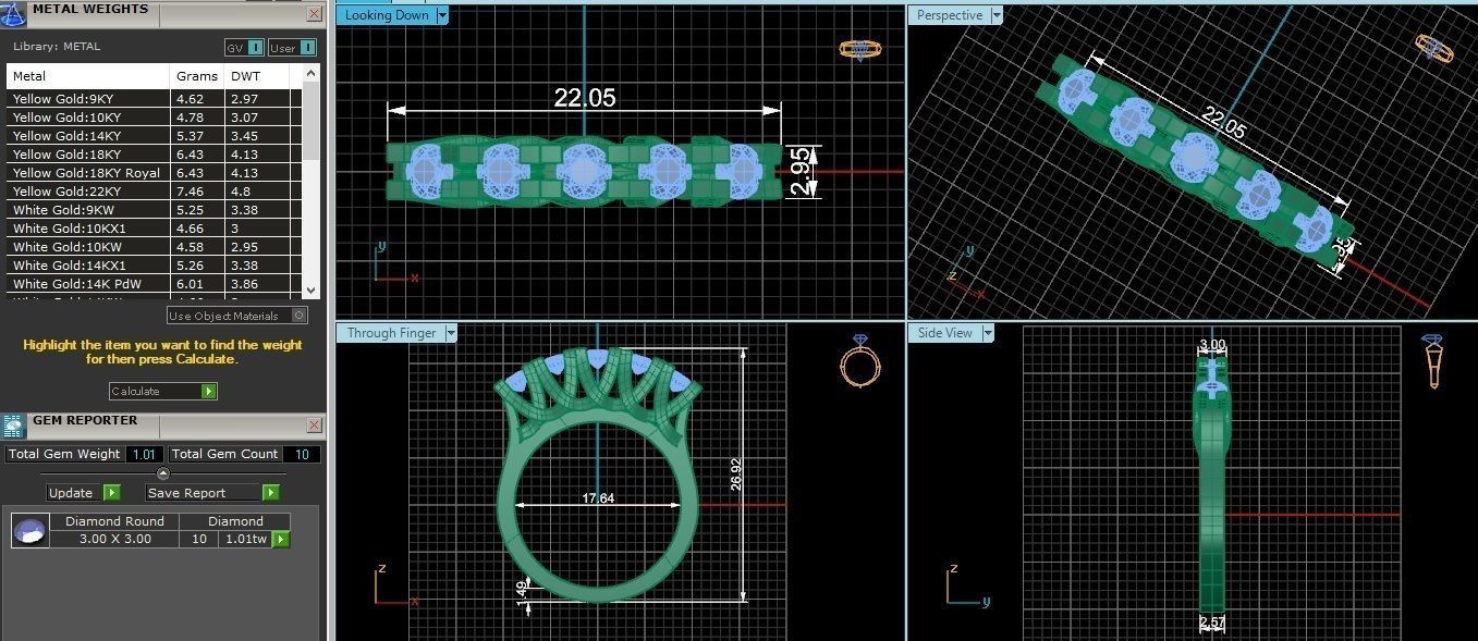 Bridal Set 3dm stl renders details 3D print model_1