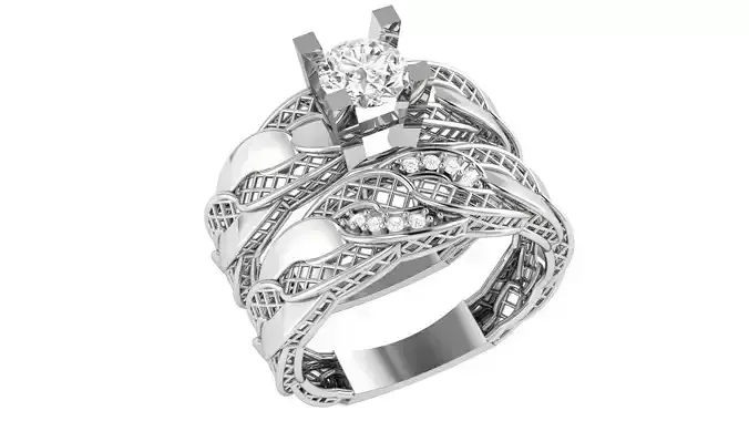 Bridal Set 3dm stl renders details